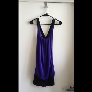 Purple mini dress